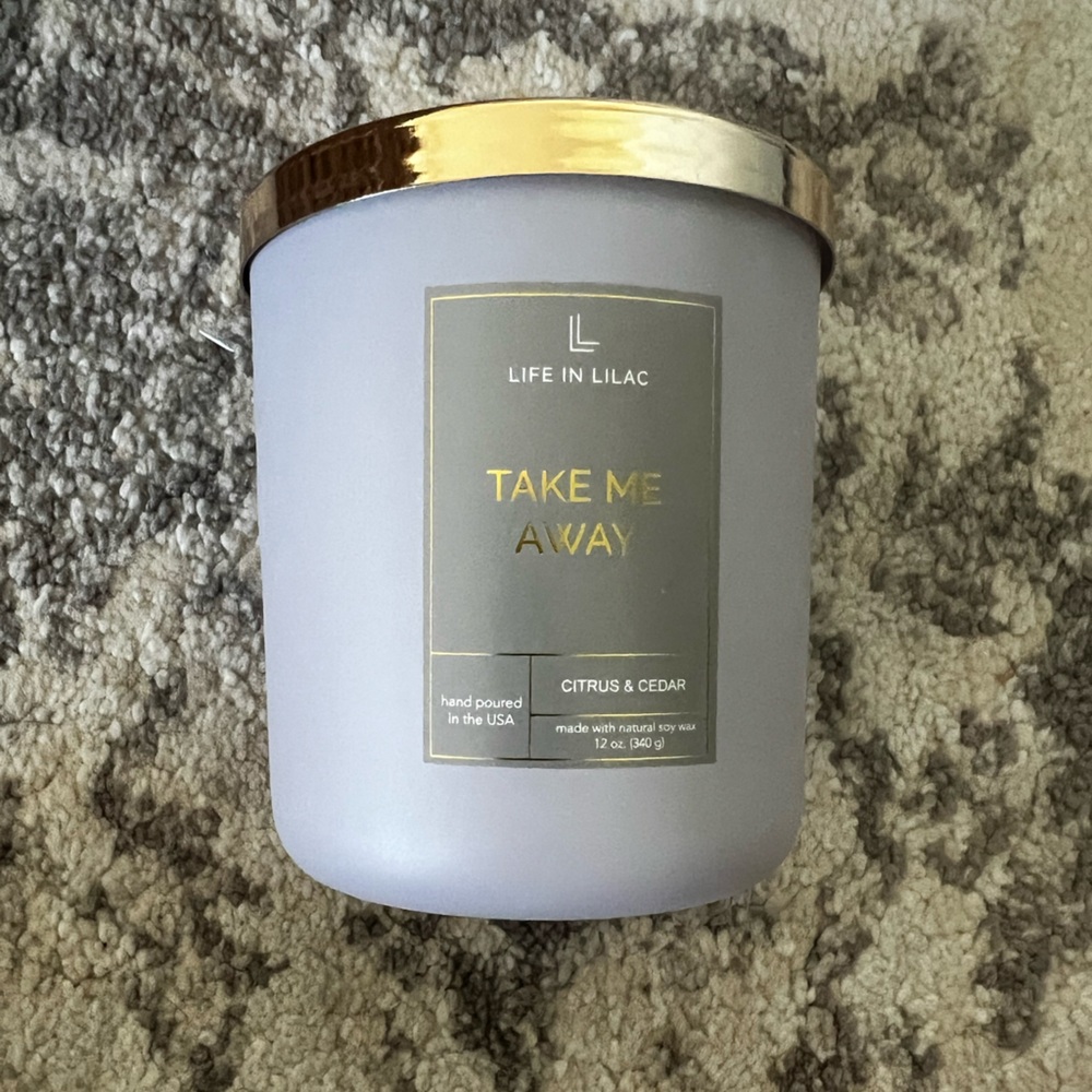 Take me Away White Candle